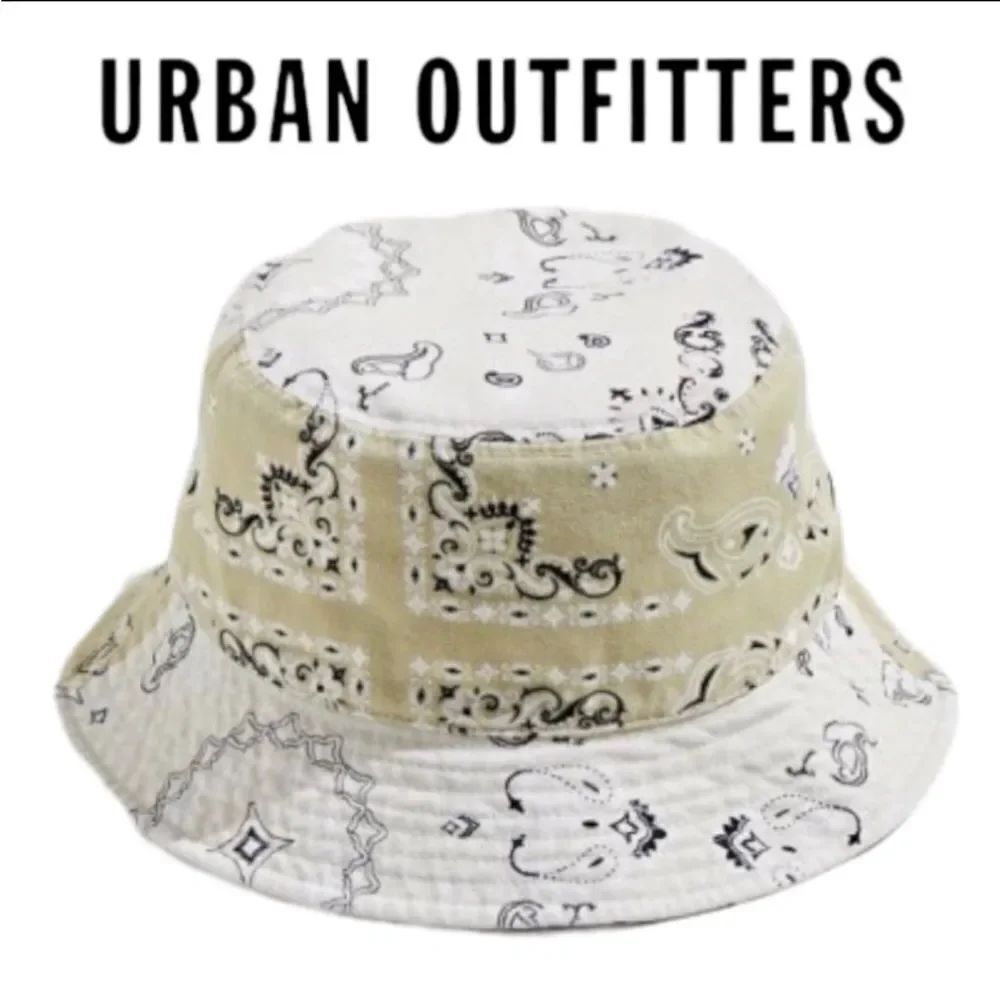 NEW Urban Outfitters UO Washed Paisley Patchwork Bucket Cap Hat